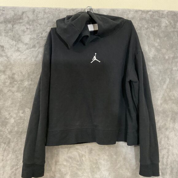 Nike Black Hoodie with White Logo - Picture 1 of 7